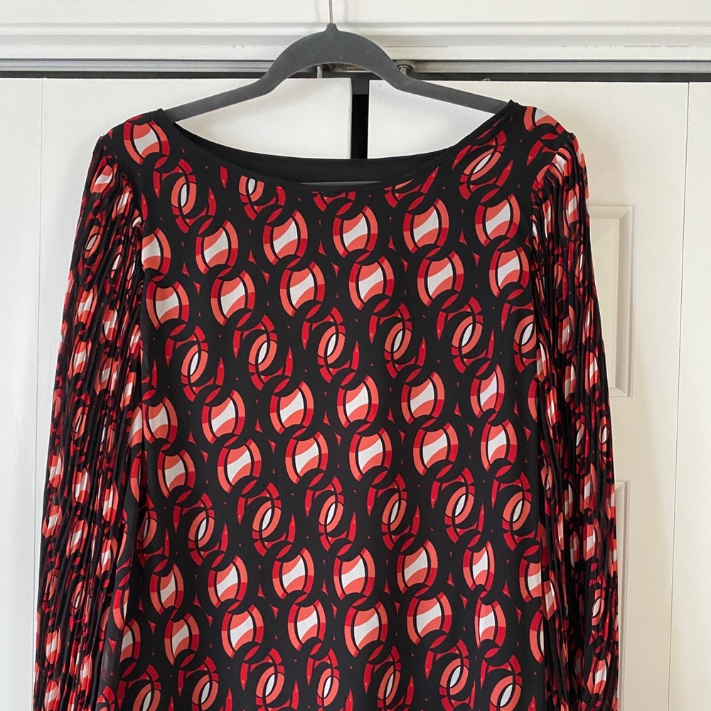Liz Claiborne Women’s Large Black & Red Holiday Blouse